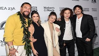 Jason Momoa and Kids at Common Ground Premiere [upl. by Frederigo]