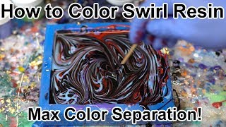 How to Make Color Swirl Pen Blanks Perfect Color Separation [upl. by Herminia]