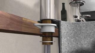 hansgrohe Technical Tip How to install a fixing set for a sink mixer [upl. by Lorusso]