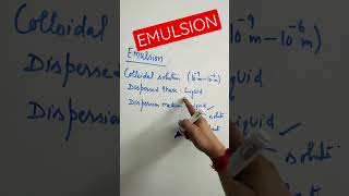 What is an Emulsion  emulsion short neetchemistry [upl. by Bausch993]