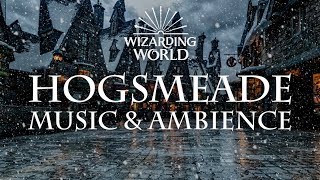 Harry Potter Music amp Ambience  Hogsmeade Relaxing Music Crowd Noise and Snow [upl. by Telimay]