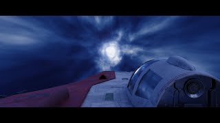 Blender 29 Star Wars VFX  RZ2 AWing Flying in Hyperspace [upl. by Bobina829]