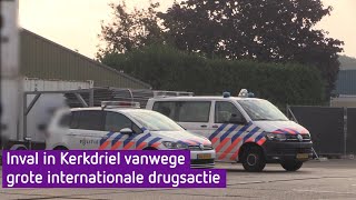 Inval in Kerkdriel vanwege grote internationale drugsactie [upl. by Annirok]