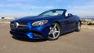 2017 Mercedes Benz SL550  SL500 FIRST DRIVE REVIEW 3 of 3 [upl. by Jerrine]