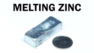 Melting Zinc Battery Casings into an Ingot [upl. by Elwee]