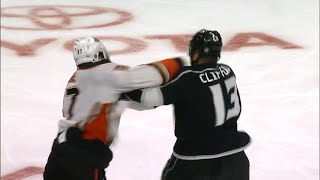 Gotta See It 3 fights erupt in 4 seconds between Kings and Ducks [upl. by Aniweta]