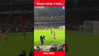 🔴 UNSEEN Angle Sakas goal PSG v ARSENAL UCL [upl. by Avaria819]