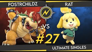 Thunderstrike 27  FostrChildz Bowser Lucina vs Rat Isabelle [upl. by Dorene68]