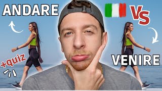 VERBI ITALIANI Andare VS Venire Sub ITA  Imparare l’Italiano [upl. by Solegnave625]