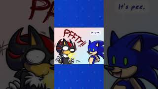 Sonic and Shadow drink each others pee 😳 sonic comicdub shadowthehedgehog [upl. by Eibreh]