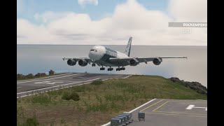 A380 landing at Saba MSFS 2020 [upl. by Anyg129]