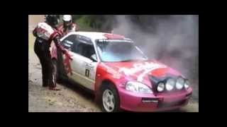 Honda Civic rally drivers eyes see what happens at the end [upl. by Eenalem]