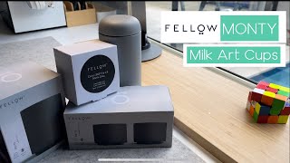 FELLOW  Monty Milk Art Cups amp Carter Move 360° Sip Lid  Chill Unboxing and Test [upl. by Eelyahs]