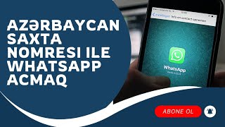 Azərbaycan Saxta Nömrəsi ilə WhatsApp Açmaq 2024 100 işləyir [upl. by Derrej]