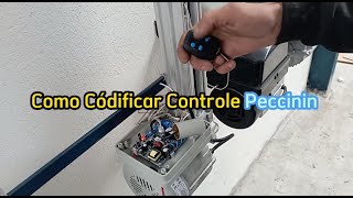 Como configura Controle de Portão Automático PeccininComo Codificar Controle De Motor PeccininNice [upl. by Giarla391]