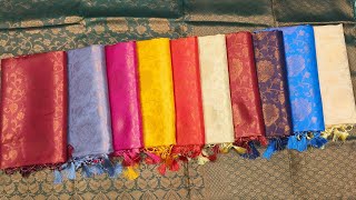 KUBARA SOFTY SILK SAREES PRICE 600 ALL NEW COLLECTION GANESH SAREE CENTRE [upl. by Kluge]