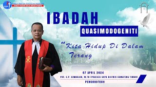 Ibadah Quasimodogeniti Minggu 07042024  MALAM GKPI PAMEN  MEDAN [upl. by Aihsekin541]