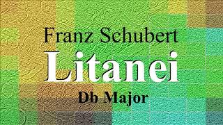 Litanei  Schubert  accompaniment in Db Major [upl. by Dlanor469]