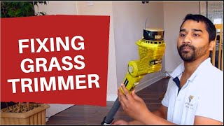 HOW TO DO MAINTENANCE ON GRASS TRIMMER NOT WORKING Ryobi OLT1832 [upl. by Wiltshire392]