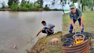 DOS INCREÍBLES LUGARES DE PESCA  Pesca y Cocina En Arroyos [upl. by Atinas]