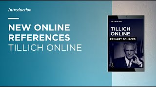 New Primary Sources Tillich Online [upl. by Aenil]