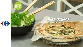 Hartige taart met champignons en camembert Bio [upl. by Gwennie]