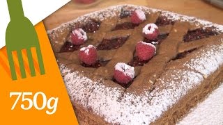 Recette de la Tarte Linzer chocolatframboise  750g [upl. by Pincas]