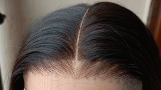 How to Machinemade 5×5 closure Hairline secret Detailed [upl. by Qahsi298]