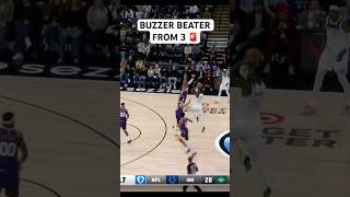 BUZZER BEATER FROM 3 🚨 nba basketball [upl. by Alva]