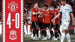 Ten Hags First Game In Charge 🔥  Man Utd 40 Liverpool  Highlights [upl. by Oesile]