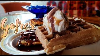 Dryan Eats  Como hacer gofres RECETA [upl. by Reywas622]