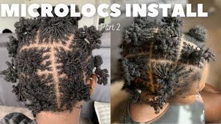 DIY MICROLOCS INSTALL  Part 2  short hair interlocking method [upl. by Asiek883]