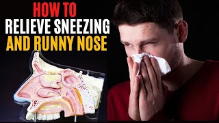 Home Remedies For Stop Sneezing  How To Stop A Runny Nose  Natural Cures System [upl. by Poppy]