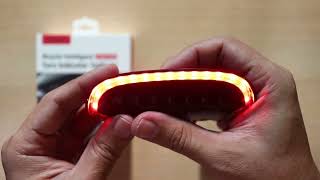 Meilan Cute Eye Bicycle Tail Light Review [upl. by Hoover]