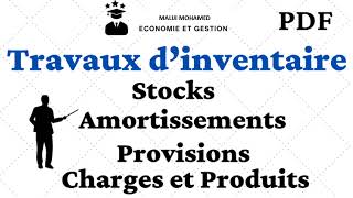 Comptabilité Générale S2  Régularisation des Stocks Exercice Corrigé  inventaire [upl. by Aleel]