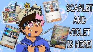 Opening NEW Scarlet and Violet Base Set Cards [upl. by Pooi57]