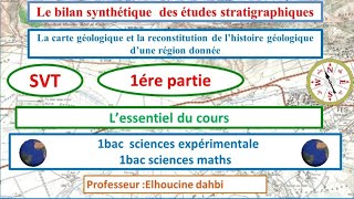 la carte géologique lessentiel du cours 1PARTIE [upl. by Selemas117]