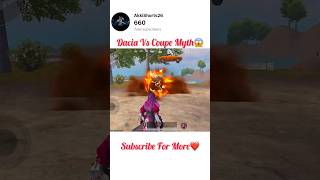 Victor Dacia Vs Coupe Myth😱shorts bgmi pubgmobile vipax myths viral [upl. by Dugan153]