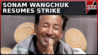 Wangchuk Resumes Hunger Strike  Waited amp Waited But Got Nothing Climate Activist  Latest News [upl. by Ivad]