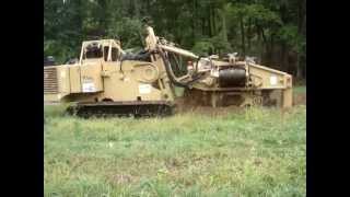 Tesmec 775DT Bucket Wheel Trencher at work [upl. by Epoh579]