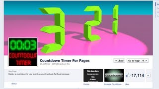 How to install a countdown timer app to your Facebook FanBusiness Page Updated [upl. by Sigismundo]