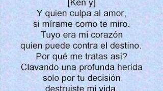 Cristian Castro Rakim y Ken Y  El culpable soy yo letra [upl. by Nwahsat636]