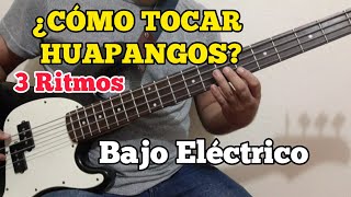 ¿Cómo se tocan los huapangos en Bajo Eléctrico  Tres RITMOS Fáciles para principiantes [upl. by Sonafets952]