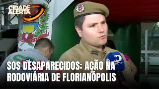 Ação do SOS Desaparecidos conscientiza passageiros na rodoviária de Florianópolis [upl. by Ellehsram602]