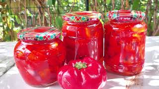 Gogosari in Otet pentru iarna  Pickled Red Peppers [upl. by Otero]