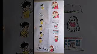 Bengali moms and ghost 👻 in paper art story comedy funny funpage shortfeed shorts [upl. by Os583]