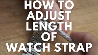 How to change length of strap of wrist watch  Adjust metal wrist watch band [upl. by Halli420]