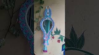 macrame mirror new design 2024 [upl. by Inaffit301]