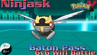 How to Ninjask Baton Pass 6v6 Never Used Tier NU Wifi Battle ft Klinklang and Regirock [upl. by Anyela]