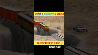 India v China v America Car Chelleng🤯😱😍shortsytshortscarcrash [upl. by Wattenberg]